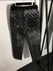 여자 청바지 재킷 2 조각 세트 패션 트랙 슈트 가을 겨울 유니스로 크롭 Zip 재킷 2 조각 바지 긴 슬리브 코트 세트 로고 브랜드 트랙 슈트 디자인 의류