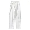 Męskie spodnie mężczyźni odzież 2023 Trend Autumn Sport Sport Lose Side Striped Proste spodnie dla kobiet i kobiet