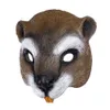 Halloween Easter Costume Party Mask Squirrel Face Masks Party Cosplay Masquerade for Adults Men Women Soft PU Masque masks prop