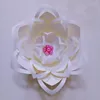 Decorative Flowers 2023 Latest White/Ivory Half Made Completed Flower Wedding Backdrop Baby Nursery Fashion Trade Show Retails Stores Deco