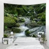 Audio muro sospeso Boho Tapestry Mandala Wall Artist Decor Home Takerstry Bella Natura Waterfall Landscape Tapestry R230811