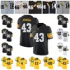 Custom NCAA Iowa Hawkeyes #46 George Kittle 43 Josey Jewell 15 Josh Jackson 14 Desmond King 12 Ricky Stanzi Black White Retired Football Jersey stitched