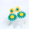 Dangle Earrings U-Magical Fantasy Bohemian Oversize Sunflower Contrast Color Earings For Women Statement Arcylic Party Jewelry