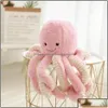 FILME TV PLUSH Toy 18cm 45cm Adorável Simação Pingente de Octopus recheado de animais macia decoração de bonecas fofas de bonecas de Natal Drop de dh7ur