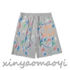 Splash Ink Paint Graffiti Logo Shorts Fog High Street Loose 5 centów średniego spodni designerskie spodnie, szorty