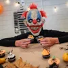 Ansiktsskydd 1 st bekväma och andningsbara halloween clown ansiktsskydd skrämmande clownskydd med röda spikar hår för halloween hkd230810