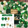 Guirlande de ballons verts de décoration, ballon de Jungle, décor sauvage d'anniversaire, chaîne de réception-cadeau pour bébé pour enfants