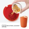 Ciotole Ciotola Accessori da cucina portatili in silicone Secchio Snack Popcorn Pieghevole Multifunzionale Riutilizzabile