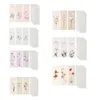 Present Wrap Writing Papers Set med 3 smala kuvert styrde blommor Brev 6 x 8,3 ''