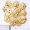 Decoration 5/10/20pcs Gold Confetti Balloons Glitter Clear Transparent Balloon Wedding Baby Shower Birthday Decorations