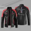 Vestes pour hommes 2023 hiver Mustang veste mode moto fermeture éclair vêtements d'extérieur garder au chaud en cuir homme manteau 4 couleurs 230810