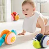 Pull Toys Novel Dragging Snail Babies with Lights and Music Learn to Walk Pull Rope Early Childhood Education Toys 1-3Y Z230814