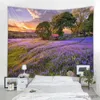 Tapestries Customizable Dream Garden Landscape Tapestry Wall Hanging Living Room Bedroom Decoration Tapestry Beach Picnic Napkin R230811