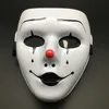 Vente chaude Halloween accessoires mascarade masque complet hip hop adulte peint à la main blanc rue danse hommes masque adulte HKD230810