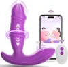 Vibratori VIBRATORE TELESCOPICI VIBRATORE PER DONNE APP Wireless Remote G spot spot clitoride stimolatore anale plug giocattoli sesso coppia adulta 230811