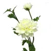 Dekorativa blommor singel 1 blomma knopp dahlia bröllopsfest hem dekoration simulering skytte rekvisita