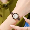 여성 시계 작은 접시와 얇은 벨트 방수 시계로 고품질 고급 패션 석영 시계