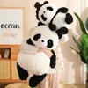 Stuffed Plush Animals 25-70CM Stuffed Soft Panda Plush Toys Lovely Rabbit Fur Giant Panda Plushie Cushion Sleeping Dolls for Kids Baby Gifts R230811