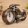 Dekorativa föremål Figurer Creative Retro Bicycle Alarm Clock Office Bedside Table Living Room Home Gifts Crafts 230810