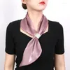 Szaliki Summer Fashion Women Sunkreen Neck Fałszywe kołnierz szal Rhinestone Diamond Scali Scarf Cienki Satyna Satyna