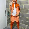 Men's Tracksuits Gyms Fashion Young Jogger Sets Jacket Pants Suit Sportwear Gentlemen Plaid Mens Sports Men Clothes