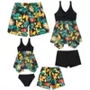 Familienübergreifende Outfits 2023 Leaf Family Matching Badeanzüge Outfits Mutter Tochter Badebekleidung Mama und ich Kleider Kleidung Vater Sohn Schwimm R230811