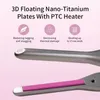 Pencil Flat Iron For Short Hair, Pixie Cut And Bangs, Mini Hair Straightener For Edges With Anti-Pinch Design, Tiny Hair Straightener With Floating Plates