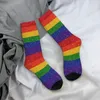 Erkek Çorap Moda Erkek Sahte Glitter Gökkuşağı Gurur Bayrağı Elbise Unisex Sıcak Rahat 3D Baskı LGBT Eşcinsel Lezbiyen Mürettebat