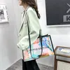 Evening Bags Fashion Transparent Handbag for Women 2023 PVC Clear Bag Travel Ladies Shoulder with Purse Large Capacity Eco Beach Tote 230810