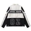 Herrenjacken Y2K Retro coole Baseball -Uniform abnehmbare Motorradjacke Männer Frauen lässig losen Bikerjacken Hip Hop Harajuku Mäntel 230811