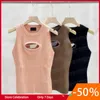 Femmes Hollow Vest Robes Knits Tanks Tops Designer LETTER LETTES SECHER