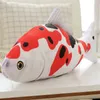 Schleczone pluszowe zwierzęta 60-140 cm Big Cyprinus Fish Fish Pluszowa zabawka Lifal Feille Filmowane ryby wodne Plushie Dogs Koty