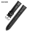Watch Bands 18 19 20 21 22 23 24mm High Quality Brown Black Genuine Leather Watchband For Men Women Wrist Bracelet Pin BUCKle 230810