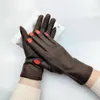 Fingerless Glove Creative Nail Polish Embroidery Gloves Grace Lady Fashion Vintage Driving Full Finger Mittens Girl Touch Screen Warm T124A 230811