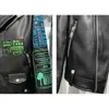 Mens Jackets ERENEJIAN Fashion Leather Biker Jacket With Patches Hi Street PU Motorcycle Racer Outerwear Tops Brand Designer 230810