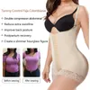 Women's Shapers 4-breasted Body Shaping Jumpsuit Short Postpartum Waist Tightening Pants Underwear