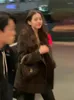 Kvinnors kostymer Zhang Yuanying's Ych Celebrity Plaid Woolen Suit Jacket för kvinnor på hösten och vintern 2023 Temperament Coat