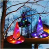 기타 축제 파티 용품 할로윈 장식 LED 마녀 마법사 조명 코스프레 의상 소품 공포 유령 호박 홈 Darden D DNNNW Z230814