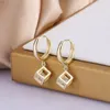 Dangle Earrings 2023 Korean Designer Fashion Geometric Magic Cube Love Window Squar