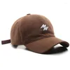 Ball Caps Cotton Baseball Lett Haftery Tat Hat Mężczyźni i kobiety Nieustrukturyzowany niski profil Classic Classic Retro