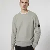 Herrtröjor 2023 Spring Hoodie Solid Color Fashion Side Round Lens Loose Casual Cotton Pullover C.P Streetwear