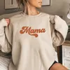 Kvinnors hoodies tröjor mamma tröja retro mamma hoodie crewneck pullover kvinnor långärmad mödrar dag gåva gåvor avslappnade toppar 230810