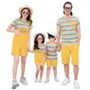 Bijpassende familie-outfits Zomer bijpassende familie-outfits Moeder-dochterjurken Family Look Vader en zoon Bijpassende T-shirtshorts Bijpassende outfits voor koppels