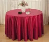 Bordduk Stor 120 -tums polyester Jacquard -borddukar för bröllopsrundan tryckt broderad