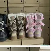 Bottes de neige Boots Boots Designer Australian minimaliste classique Classic Straight Sequendmed for Women Plush Girls Mesdames