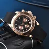 ساعة معصم 39 مم كوارتز للرجال التاريخ الأوتوماتيكي Rose Gold SPEED SAPPHIRE Mirror Sport Waterproof Watch All Steel VK63 WATTSES