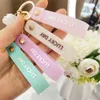 Keychains Lanyards Cute Dog Cat Paw Keychain Kawaii Cartoon Sile Girls School Bag Handbag Decor Fashion Animal Claws For Women Jewelry