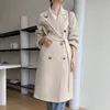 Kadın Trençkotları Kış Paltosu Ceket Uzun Windbreaker Sonbahar Lüks Moda Eşsiz Zarif Kore Edition 230812