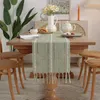 Bawełniany bieżnik bawełniany Jacquard pusty stół luksusowy stół flagowa szafka domowa okładka dekoracyjna tkanina do jadalni dekoracje 230811