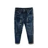 Nieuwe Y2K Mens Jeans Zipper Design Stitching Fashionbroek Stretchwear Motorbike Biker Jeans denim broek HKD230812